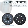 2 Pcs 5 Inch 8 Hole Replacement Sander Backing Pad