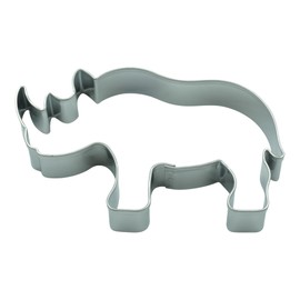 BekkiB - Rhino cookie cutter - cookie cutter dimensions 7.8 x 4.8 cm - wild animal cookie cutter made of stainless steel is dishwasher safe - 998747