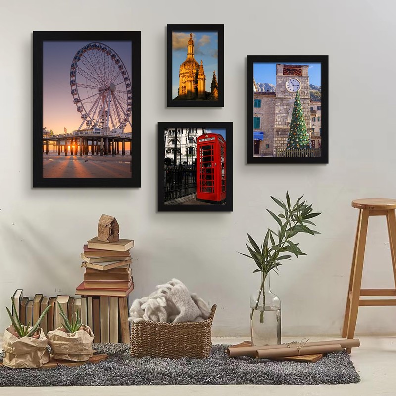 SESEAT 16x24 Picture Frame Black Set of 6, Display Pictures