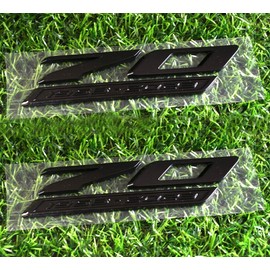 Pair Set 70th Anniversary Side Emblems Car Fender Badge Decal Replacement for 2020-2024 C8 Corvette Genuine GM 70th (Glossy Black)