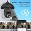 Jennov Light Bulb Security Camera, 360°/2k HD Wireless Camera, 5/2.4Ghz