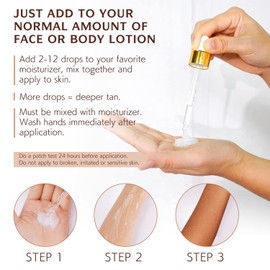 ZIXAOK - Self Tanning Drops for Face & Body - Fast-Acting, Long-Lasting Tan - Vegan & Cruelty Free, Customizable Shade - Mix with Moisturizer, Natural Ingredients - 2.02 fl oz Brand: ZIXAOK