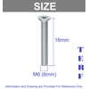 TERF® M6 X 16mm Pozi Countersunk Machine Screw M6 (6mm)
