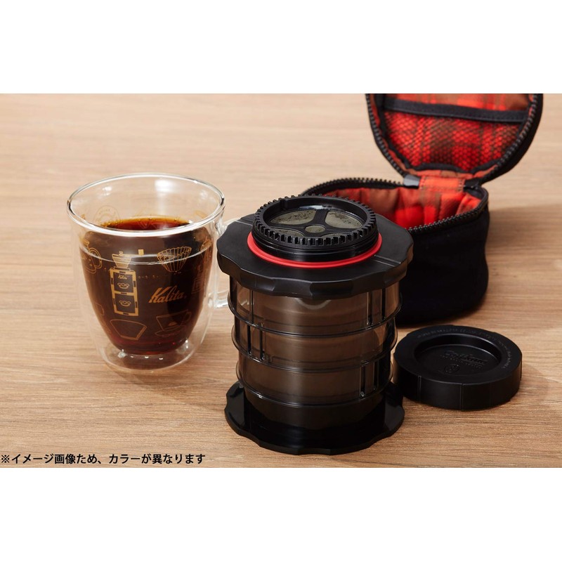 Carita Kalita Coffee Press 220cc Outdoor KOMPACT Red #04131