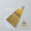 12" Hand Held Whisk Broom 2 Pack, Natural Handmade Corn