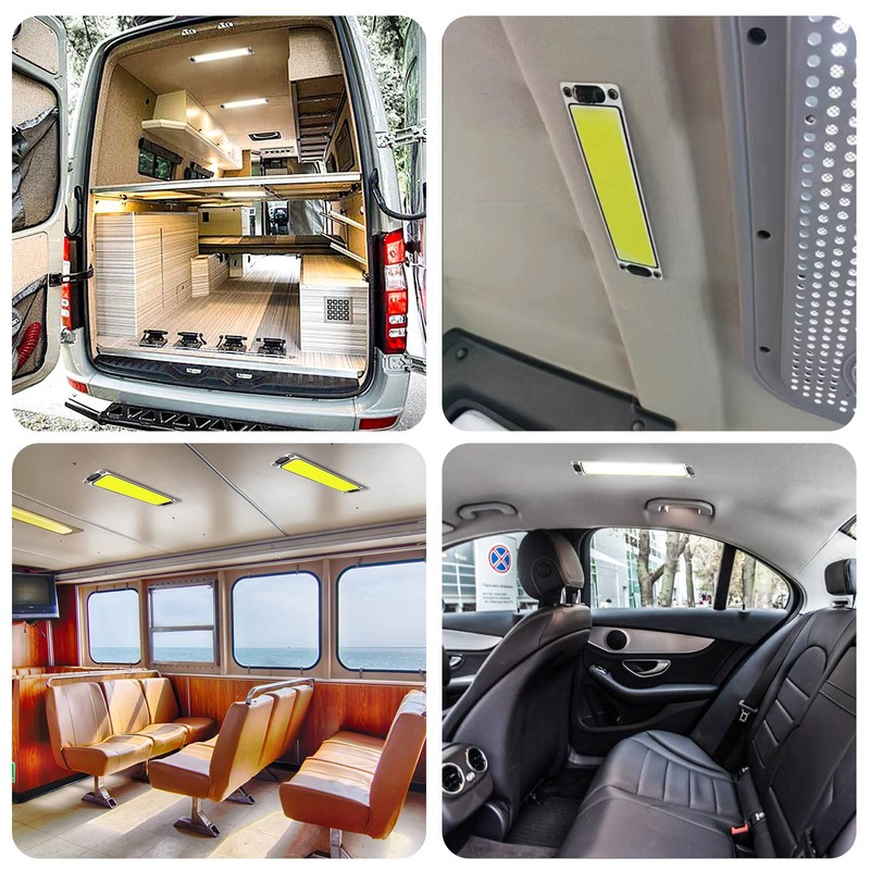 NWpangu Car Interior Light Panel 12V/24V COB Dome Ceiling Lights