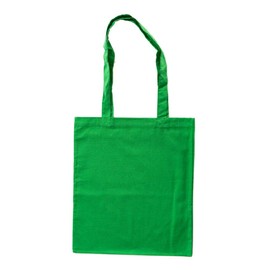 Cotton Fabric Bag with Long Handles Approx. 38 x 42 cm Light Green