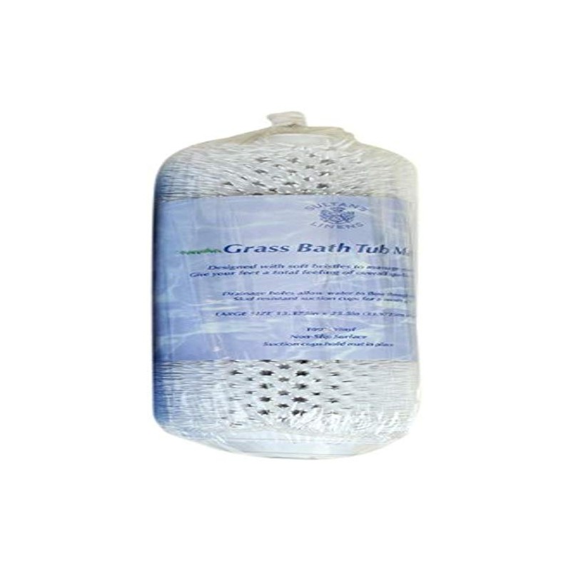 Sultan's Linens - Alfombrilla de baño de Vinilo, diseño de