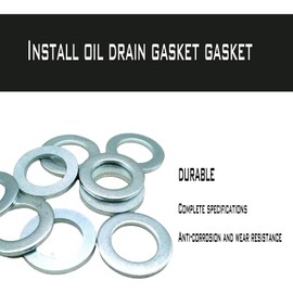 1 Pack 20 Pcs Oil Drain Plug Gasket Washers,0.55 Inches Crush Washer Oil Drain Plug Compatible with Honda/Acura, Replacement for Aluminum Oil Plug Crush Washer Fits for Most Cars, Suvs