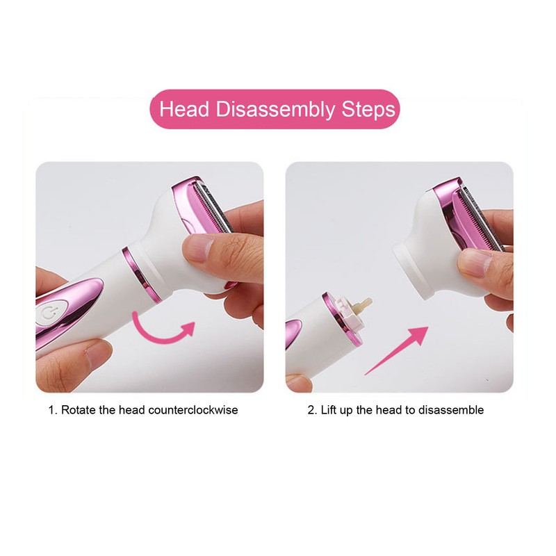 4 in 1 Cordless Bikini Trimmer Pubic Nose Eyebrow Hair