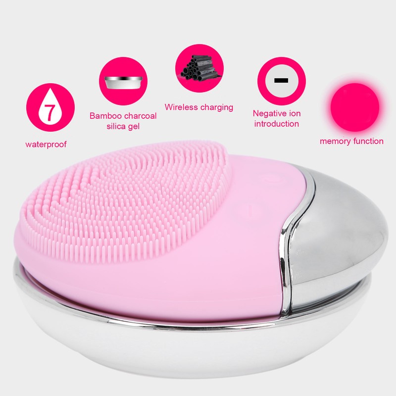 Electric Facial Cleansing Brush Wireless Charging Face Pore Deep Cleanser