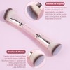 Maange 6pcs Brochas Maquillaje Doble Punta Set Multi Usos Estuche