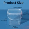 Lobergel 20PCS 10oz Slime Containers with Lids, Squre Clear 280ml