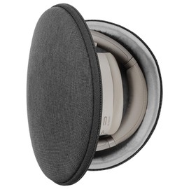 Geekria Shield Headphones Case Compatible with Sony WH-1000XM4, WH-1000XM3, MDR-1000X, WH-H910N, MDRXB800 Case, Replacement Hard Shell Travel Carrying Bag with Cable Storage (Dark Grey)