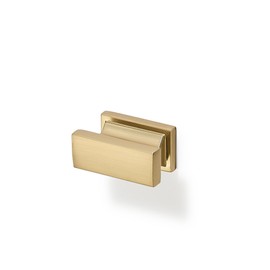 TUNNY 10 Pack Rectangle Single Hole Cabinet Knob-Champagne Bronze Single Hole Furniture Hardware Knob for Kitchen Cabinet Bathroom Bedroom Dresser Wardrobe Furniture Hardware