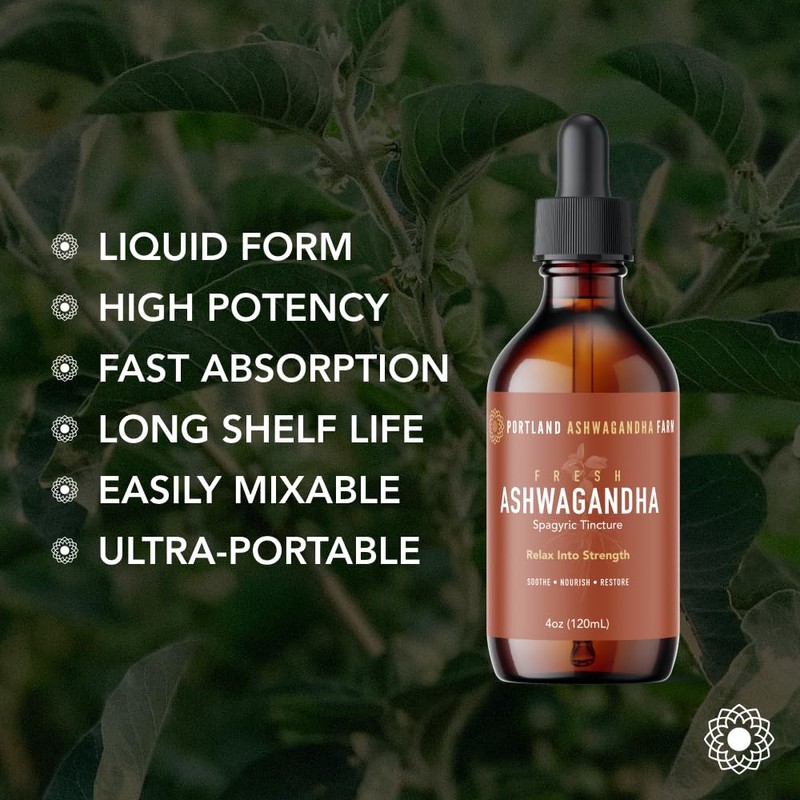 Fresh Ashwagandha Spagyric Tincture, 2oz