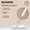 FACKELMANN INOX Schneebesen Edelstahl, Mehrfarbig, 29cm