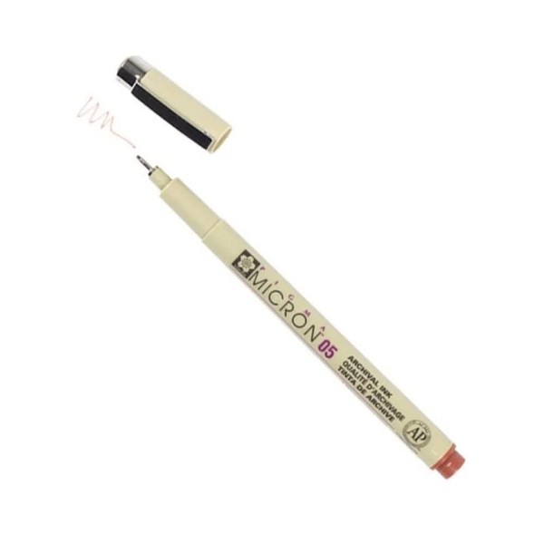 Sakura XSDK05-12 Pigma Micron Pen 05 .45mm-Brown, Plastic