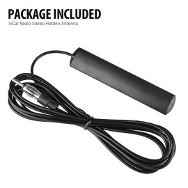 Hidden Design Car Radio FM AM Antenna Amplifier Patch Aerial For Vehicle Truck A