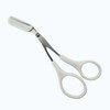 White Eyebrow Trimming Scissors (1 Piece) Eyebrow Razor 3ea