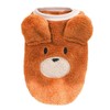 Petitebelle Bear Fleece Puppy Dog Sweaters (Brown, Medium)