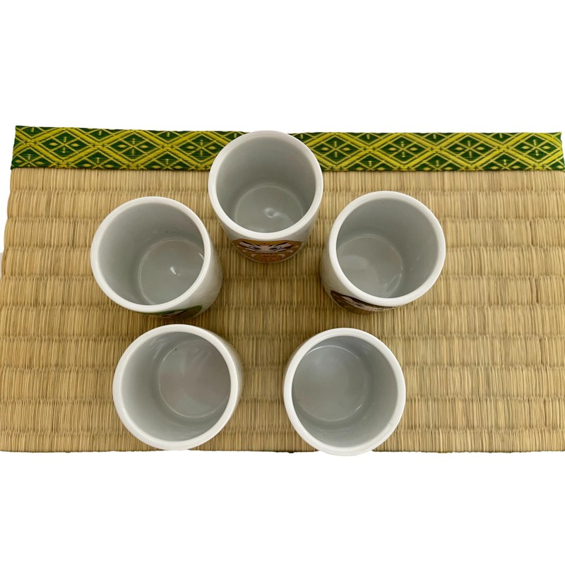 j-pure hitomi Japanese Mino Ware Ceramic Ochoko Guinomi Sake Cups
