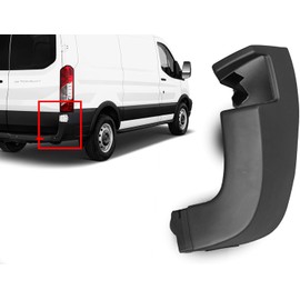 MJD Auto Parts REPLACEMENT FOR FORD TRANSIT 2015-2024 REAR BUMPER CORNER COVER TRIM 150 250 350 (RIGHT PASSENGER SIDE)