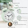 Loud Alarm Clock for Heavy Sleepers Adults, Metal 4 Inches