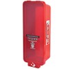Red Surface-Mounted Fire Extinguisher Cabinet with Red Pull-Cover for 10 lb. Fire Extinguishers Wall Cabinet Indoor/Outdoor Storage Cabinet/Surface Mount Cabinet