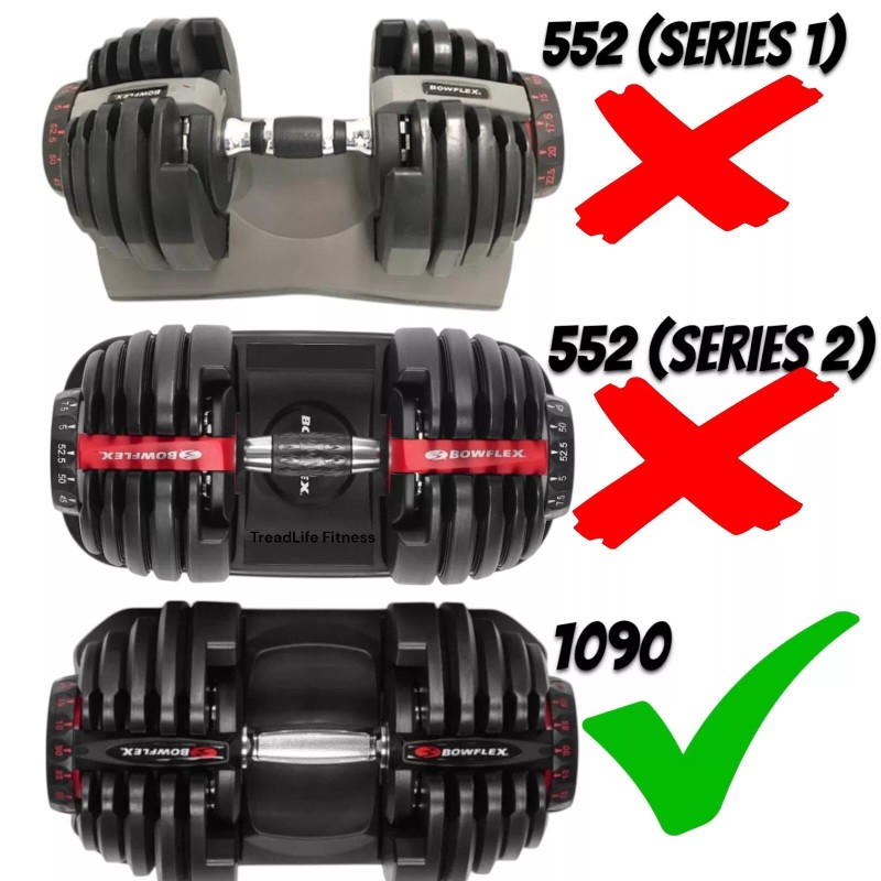 TreadLife Fitness Dumbbell Handle Replacement for Bowflex SelectTech 1090 Adjustable