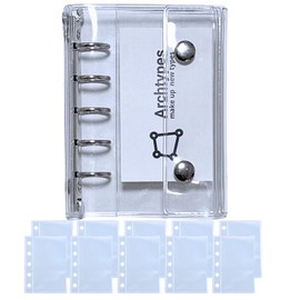 Archtypes Sticker Book, Transparent Seal Binder, Girls, Removable, M5, Sticker Notebook, Micro 5, Clear (Binder C Refill Set)