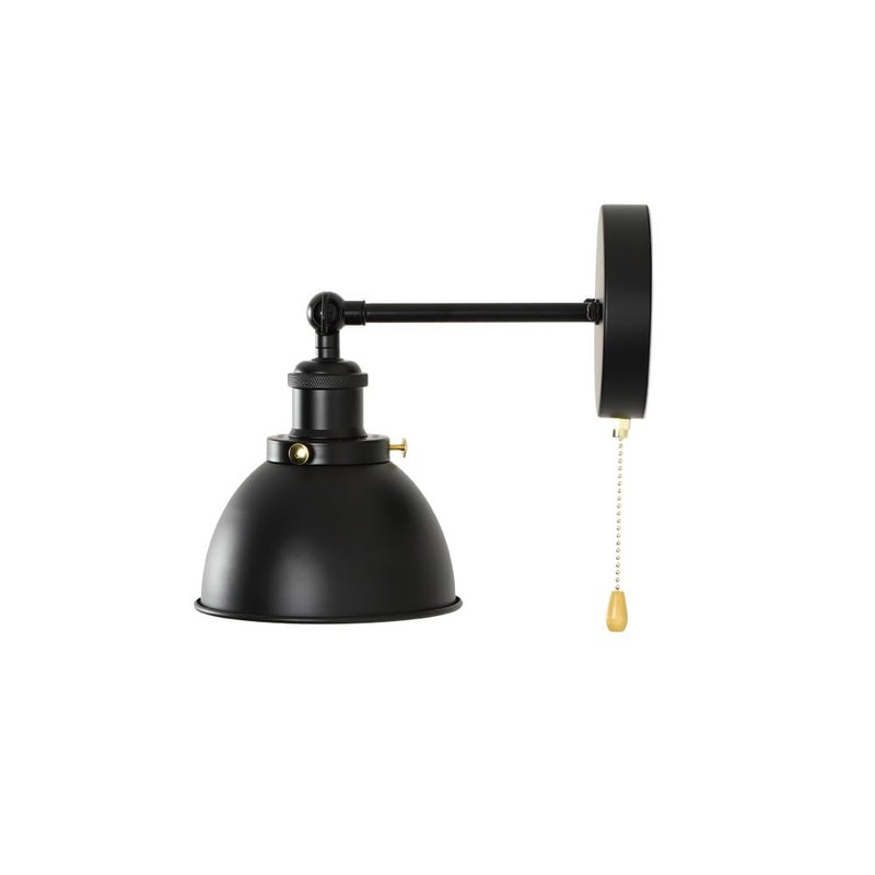 Bagkcopp Industrial Black Wall Sconces Light with Pull Chain Switch,Wall