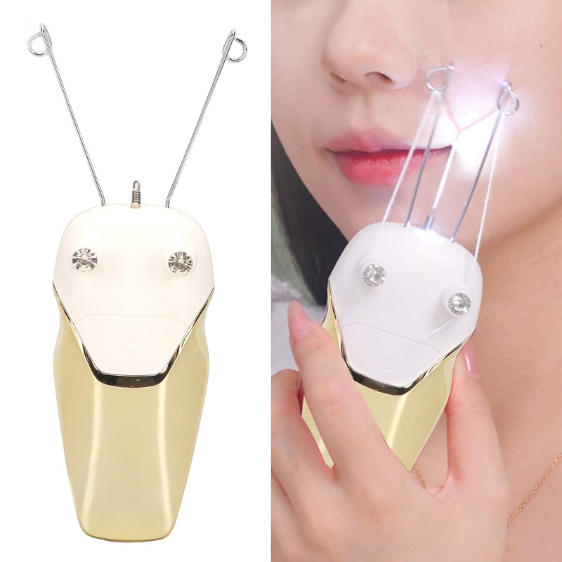 Electronic Thread Hair Epilator with LED Lighting Function, Electric Hair