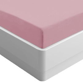 AmigoZone Fitted Sheet King - Soft Brushed Microfiber Easy Care - Fade Wrinkle Resitant Fitted Bed Sheet (Pink, King)