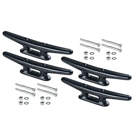 New Marine 4 Nylon Clamps in Black or White Various Sizes Includes V4A Screws (Black, 170mm)