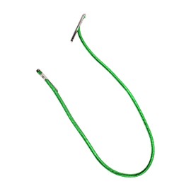 Mandala Crafts Metallic Green Barbed Elastic Barbed Cord - 100 Round 13” Craft Elastic Party Hats Elastics Cord with Metal Ends for Elastic Mask Strings Menu Stretch Loop Band Fastener