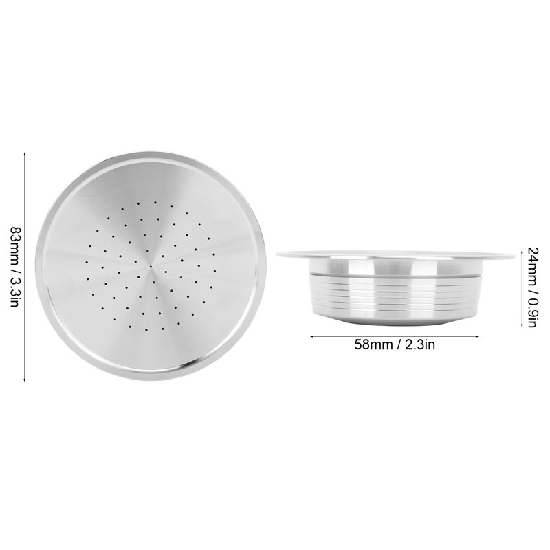 Reusable Coffee Pods Stainless Steel Refillable Capsule Fine Mesh Detachable
