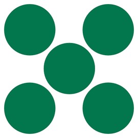 LiteMark Sensory Path Durable Vinyl 5 Pack Green 9.5" Hop Dots Mix and Match with Our Other Shapes and Phrases to Create Great Activities for Children in The Classroom, Daycare or playroom