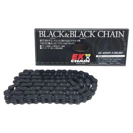 EK QX Ring Seal Chain 420SR-X Black & Black 106L [Semi-Press Clip Joint]