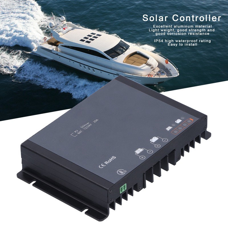Solar Controller MPPT Regulator Auto Tracking Focus Waterproof with Bluetooth