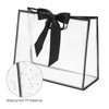 QIELSER 12 Pcs Clear Plastic Gift Bags with Die Cut