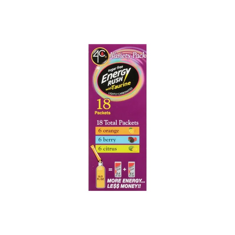 4c Energy Rush Con Mezcla De Bebidas Paq Variado De