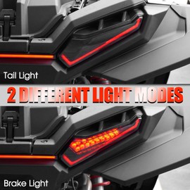 AUPOWER Smokey LED Tail Lights for Ploaris RZR XP/XP 4 1000 2024+, Brake Stop Taillights Kit for RZR XP 1000/ XP 4 1000 Accessories(2PCS, Replace #2415182, 2415183)