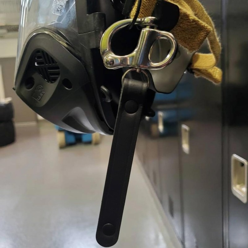 Firefighter SCBA Mask Quick Release Shackle, Genuine Leather Firefighter Mask
