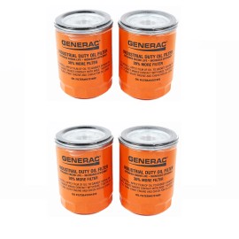 Generac 4Pk Original 070185ES Generac Oil Filters 90 MM  Compatible With 070185E