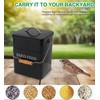 Brabtod Bird Seed Storage Container Airtight,5~6LB Metal Bird Food Container