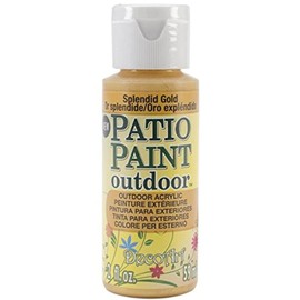 DecoArt Patio Paint 2oz Splendid Gold