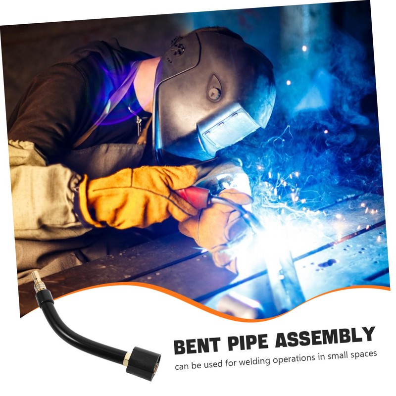SHINEOFI Welding Torch Neck Assembly for Bent Tube Welding High