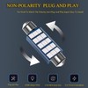 GKmow Pack-2 578 LED Extremely Bright Bulbs, 1.59" 6500K 2835