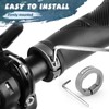 GXCROR Ergonomic Bike Handlebar Grips, Double Lock, Soft Non-Slip Rubber,